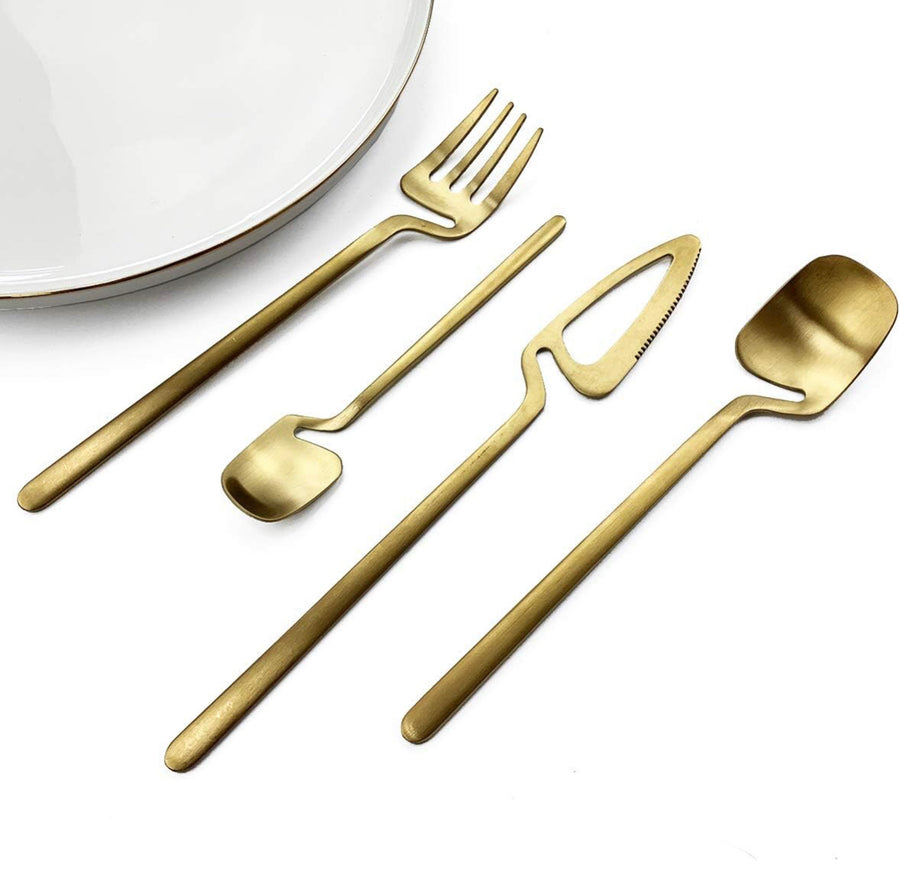 The Gold Spaced Cutlery Set