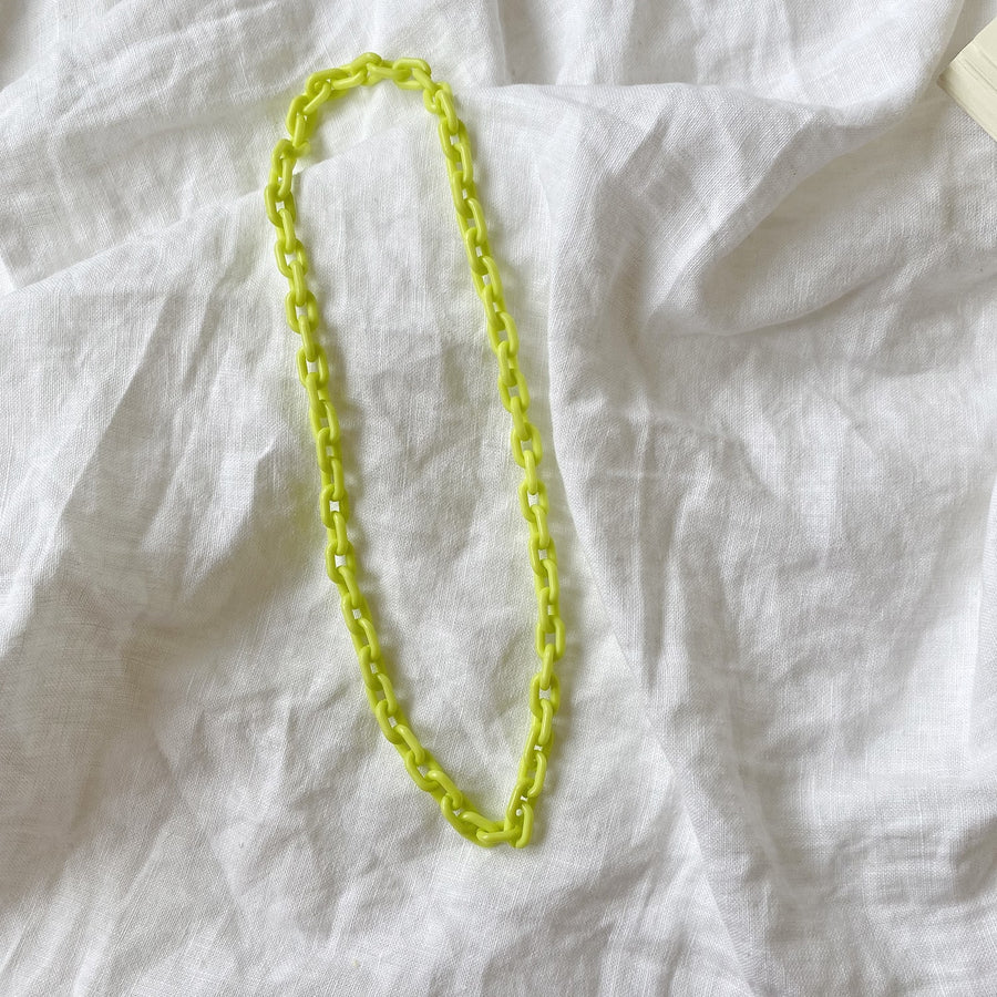 The Neon Resin Chain Necklace