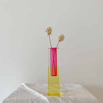 The Neon Pink and Yellow Resin Vessel