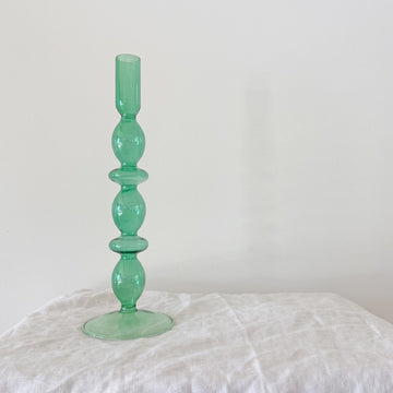 The Emerald Green Double Barbell Glass Vessel
