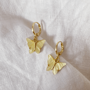 The Yellow Butterfly Sleeper earring