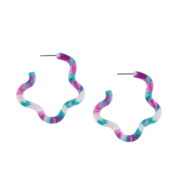 Atelier 19 Squiggle Hoop Earrings main image 1