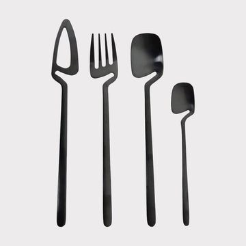 The Black Spaced Cutlery Set
