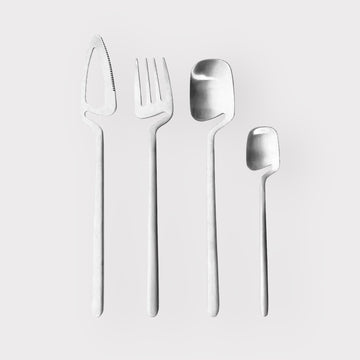 The Silver Spaced Cutlery Set