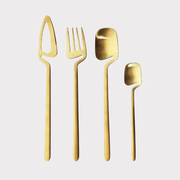 The Gold Spaced Cutlery Set