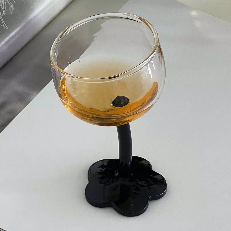The Leaning Daisy Stemmed Wine Glass
