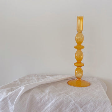 The Sun Orange Double Barbell Glass Vessel