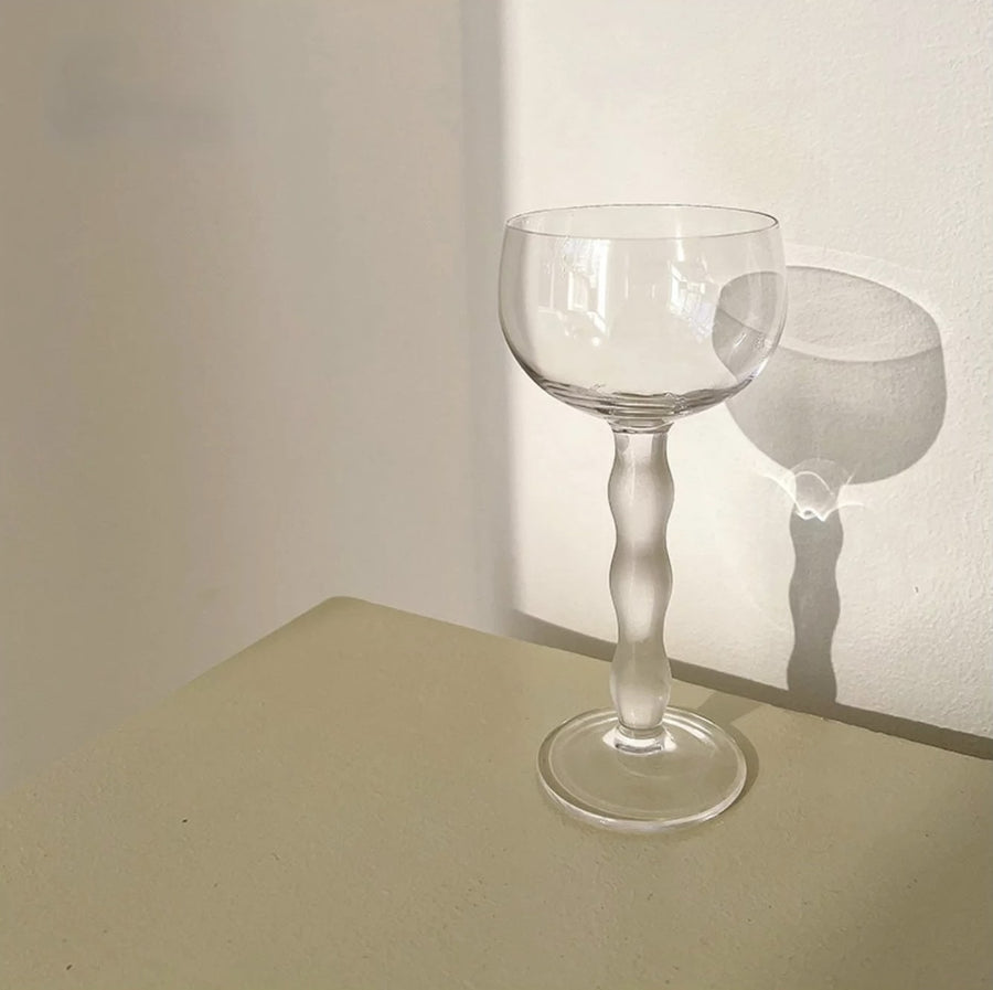 The Chunky Wavy Stemmed Wine Glasses