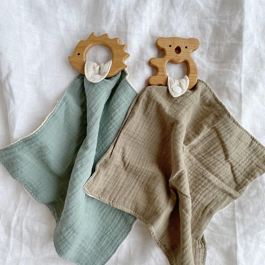 The Echidna Teething Comforter & Dribble Cloth