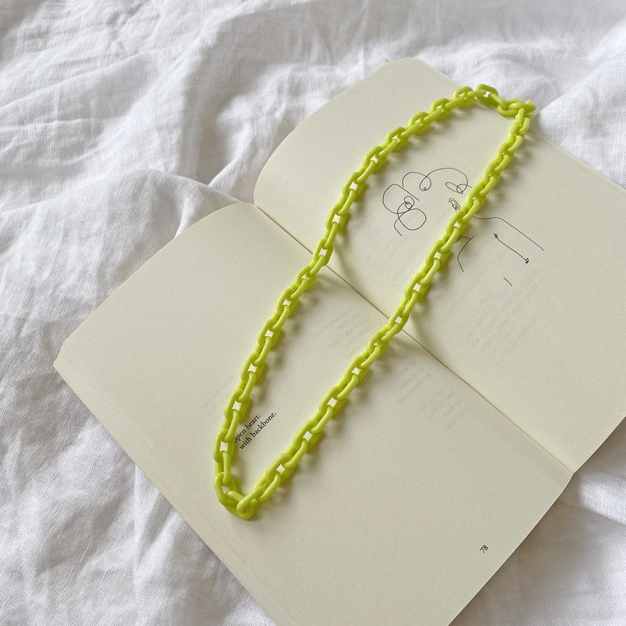 The Neon Resin Chain Necklace