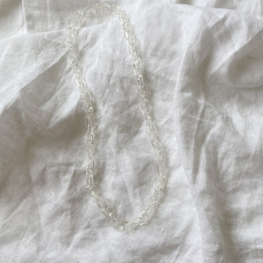 The Clear Resin Chain Necklace