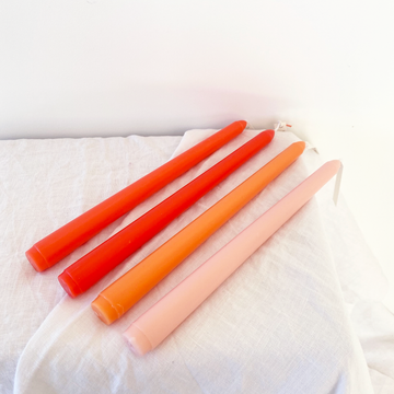 The Blood Orange Tapered Candle set