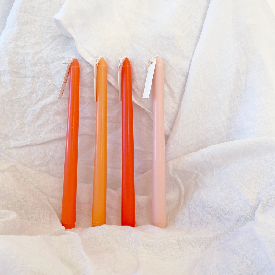 The Blood Orange Tapered Candle set