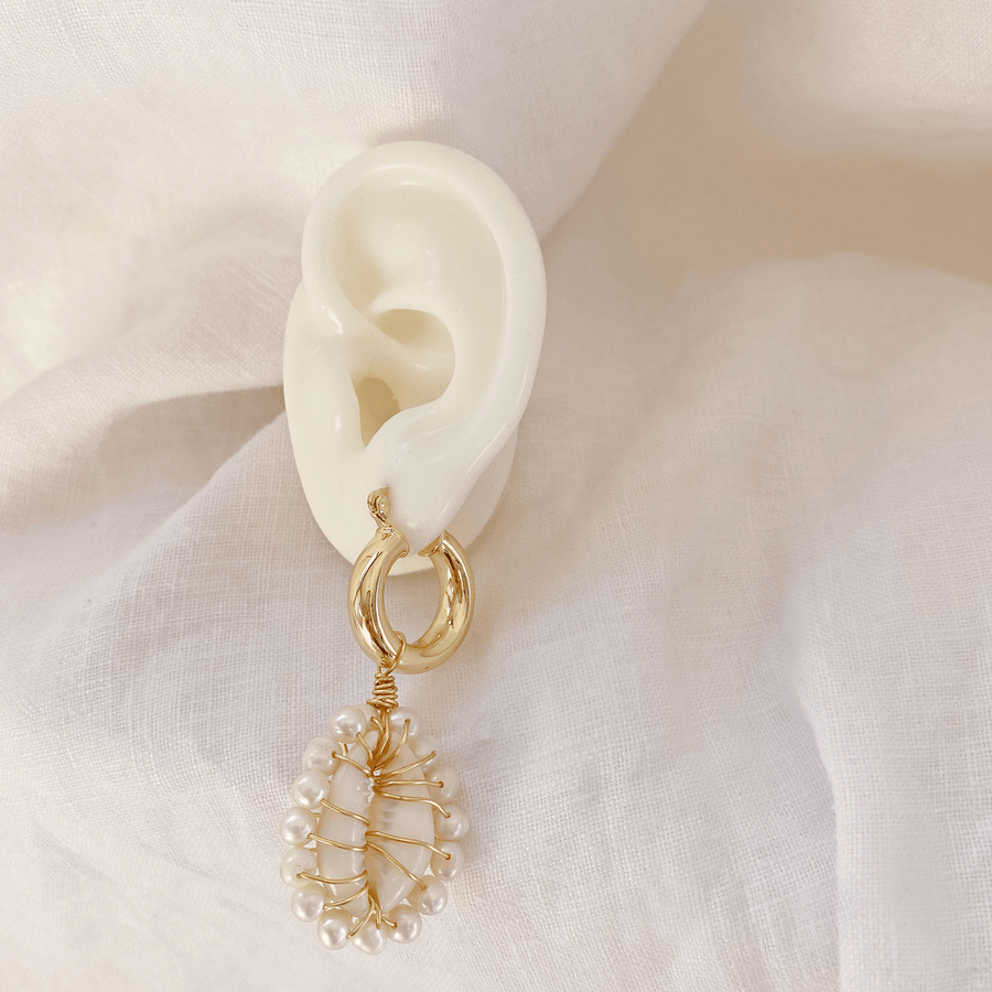 The Bold Shell Hoop earring