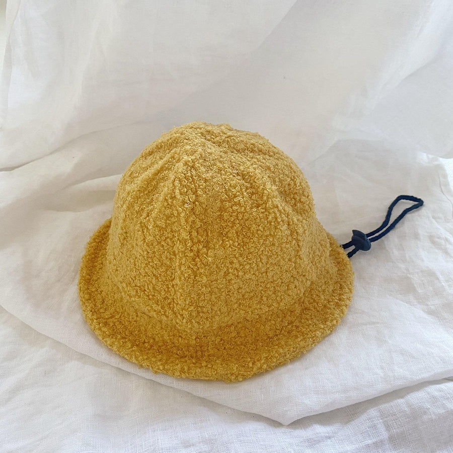The Mustard Boucle Teddy Bucket Hat