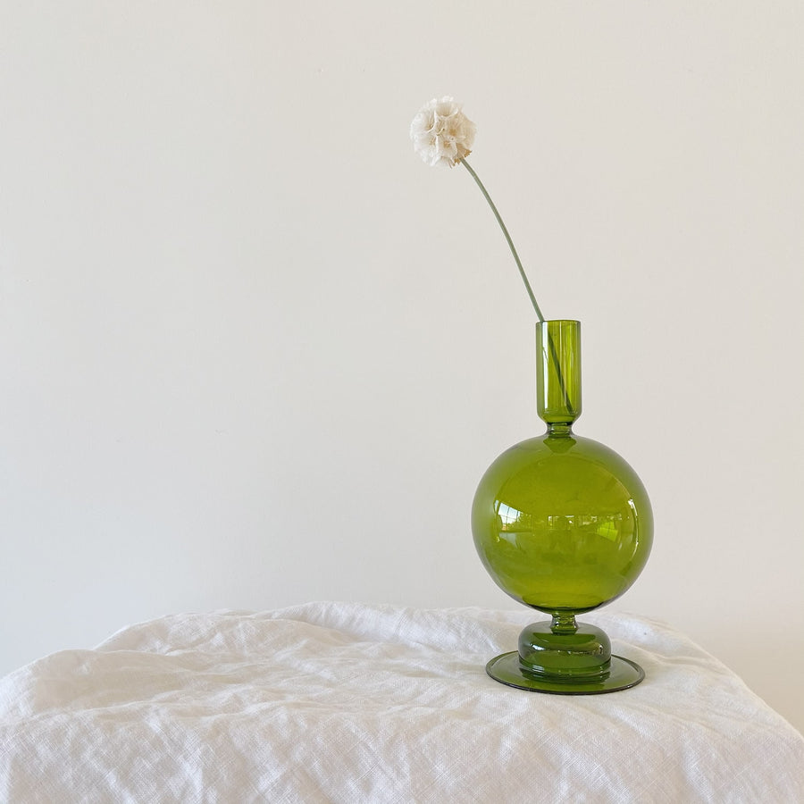 The Olive Bulb Glass Vessel