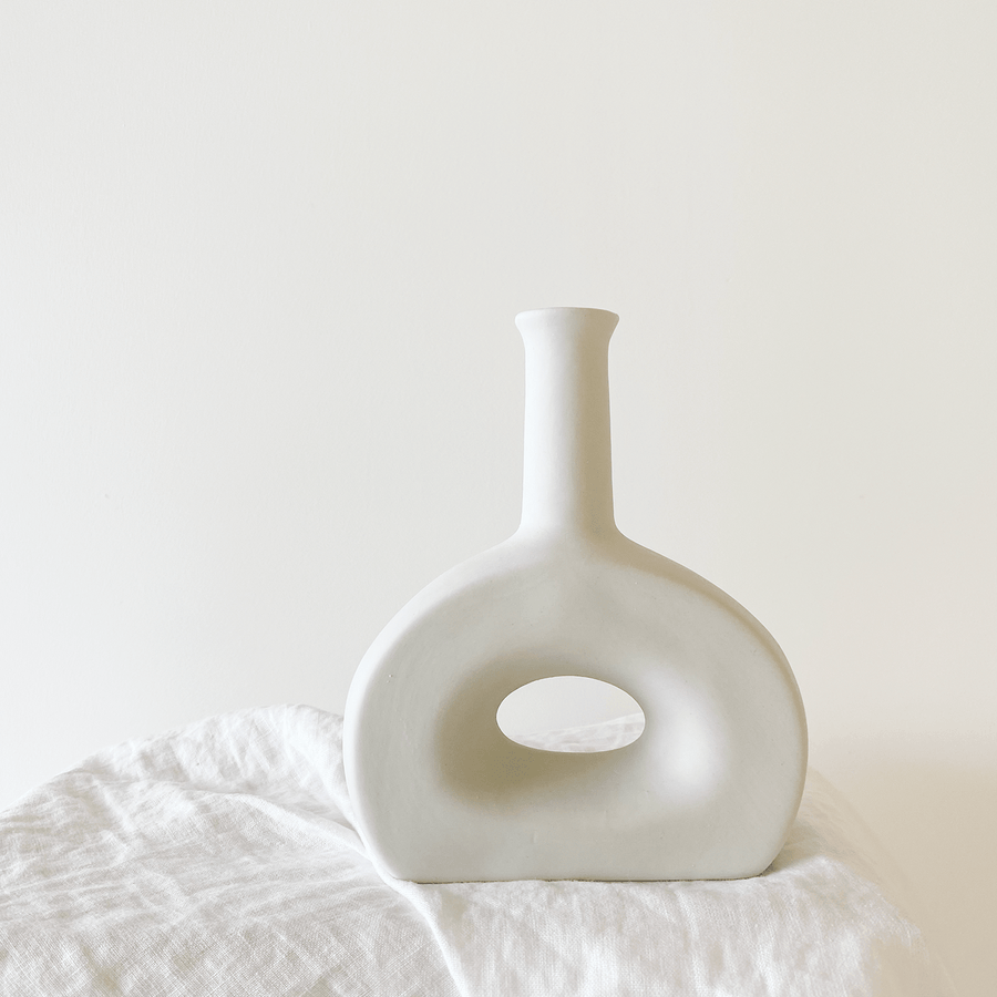 The Hollowed Bulb Bottle Ceramic Vessel
