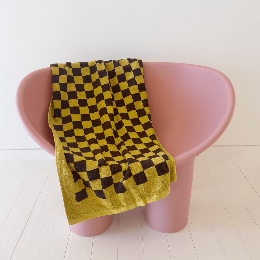 The Marigold Checker Towel