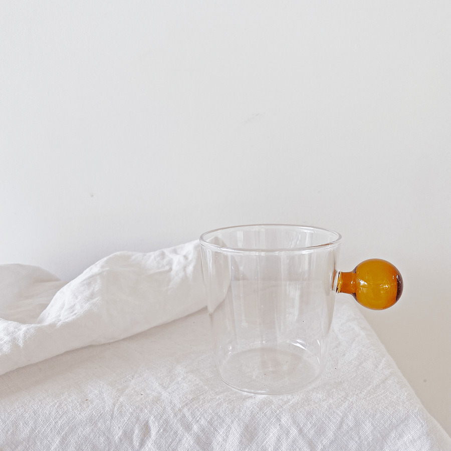 The Amber Bubble Glass Mug