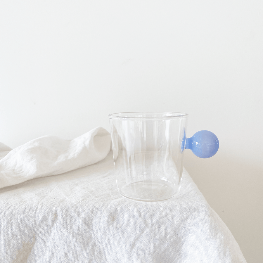 The Powder Blue Bubble Glass Mug