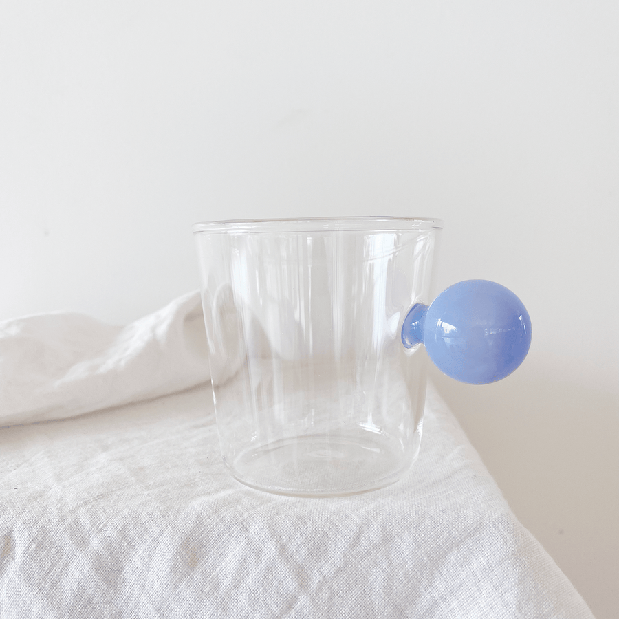 The Powder Blue Bubble Glass Mug