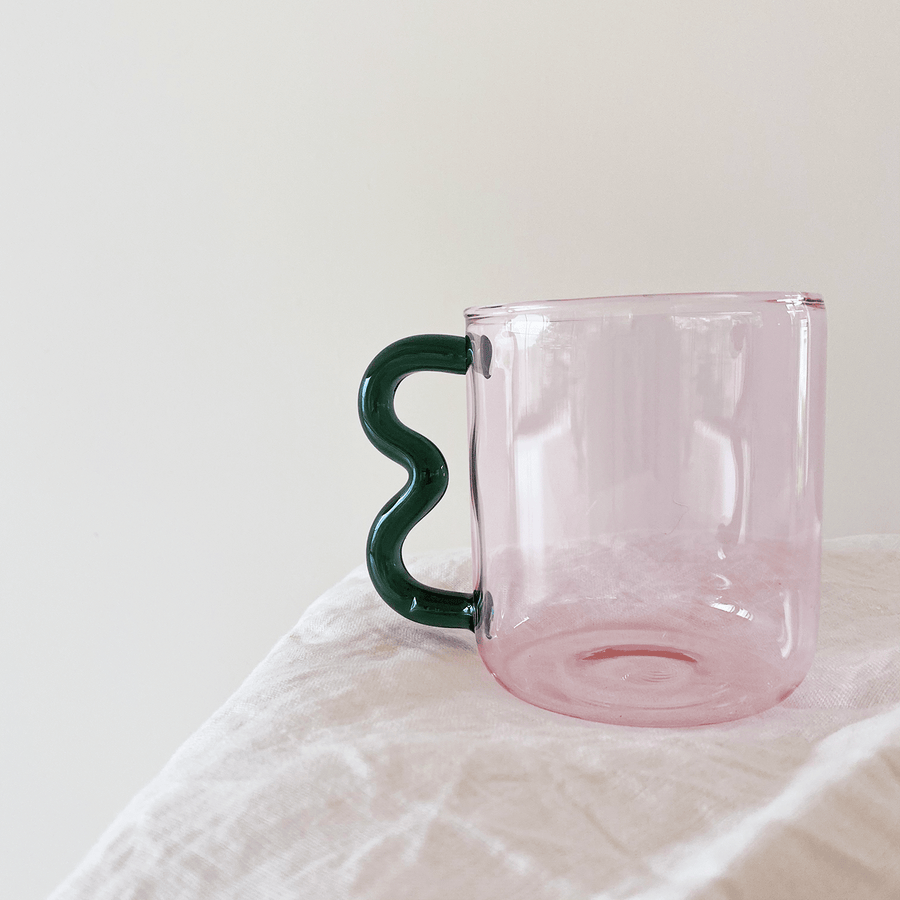 The Pink Smoke Soremo Glass Mug