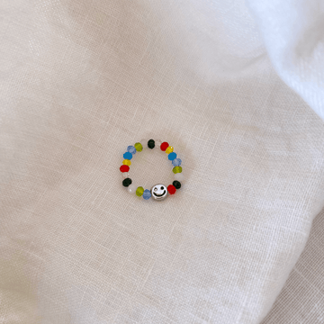 The Happy as Larry beaded ring