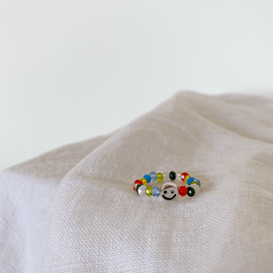 The Happy as Larry beaded ring