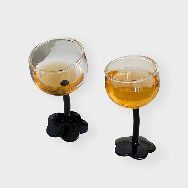 The Leaning Daisy Stemmed Wine Glass