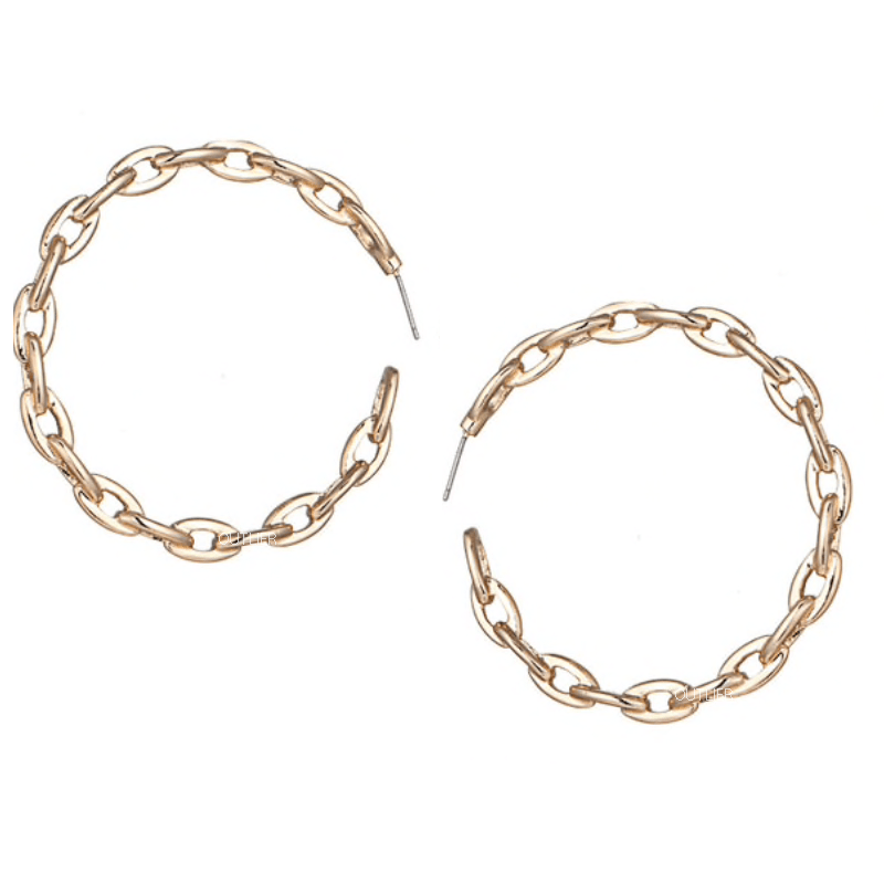 The Cable Hoop earring
