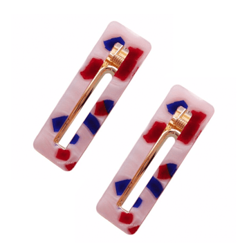 The Pez Quadrilateral Hinged Barrette