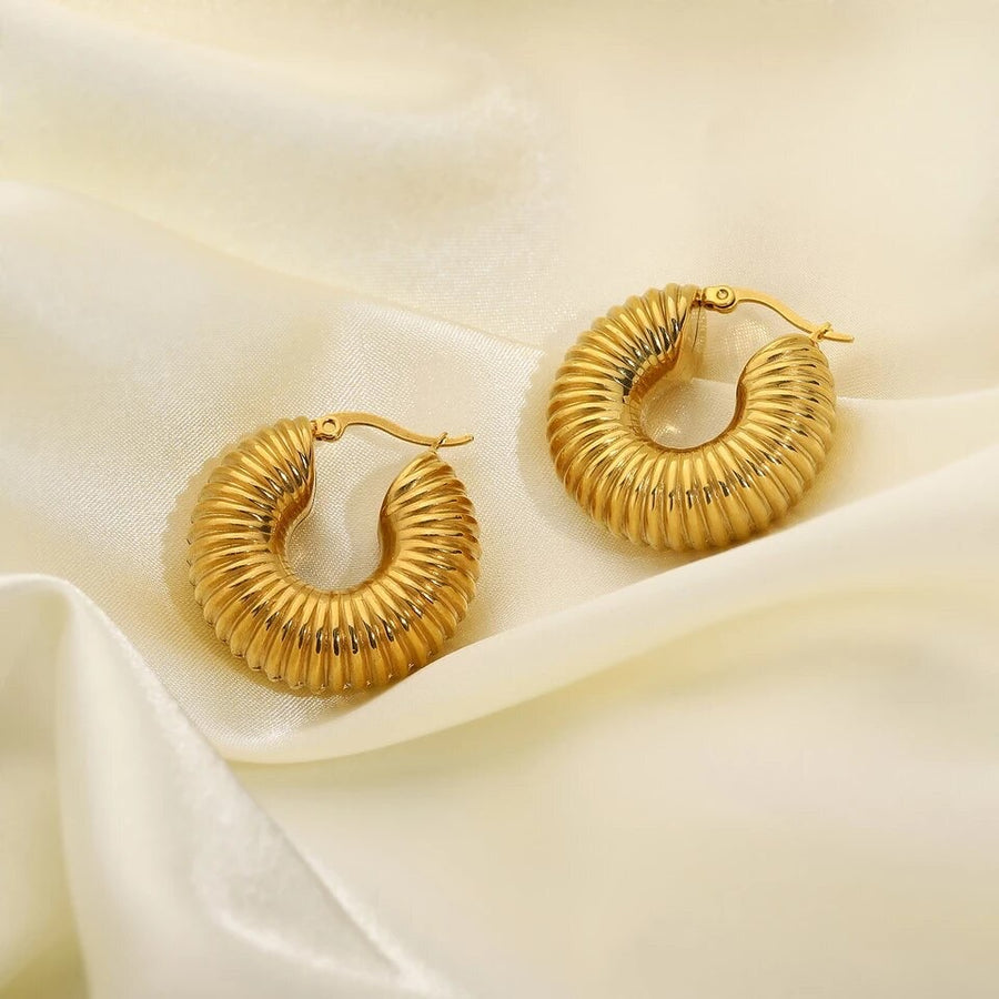 The Nautilus Bold Gold Hoop earring