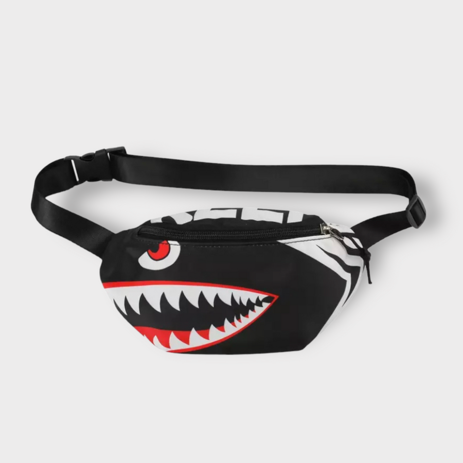The Black Shark Bite Mini Bum Bag