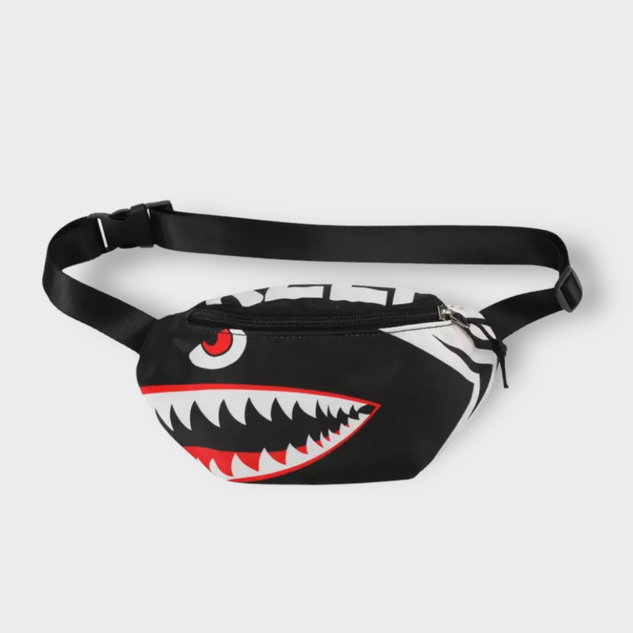 Shark top bum bag