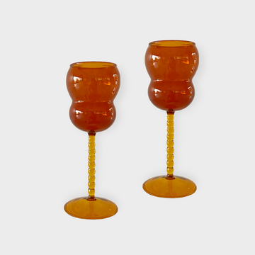 The Amber Kong Wine Glasses