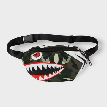 The Camo Shark Bite Mini Bum Bag