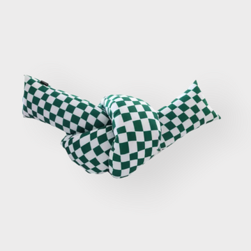 The Green Checkerboard Pretzel Cushion